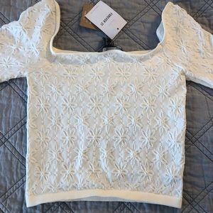 White Forever 21 long sleeve top
